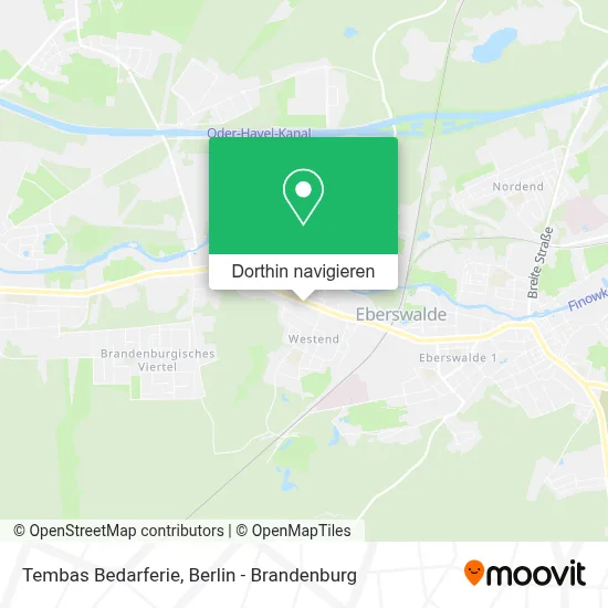 Tembas Bedarferie Karte