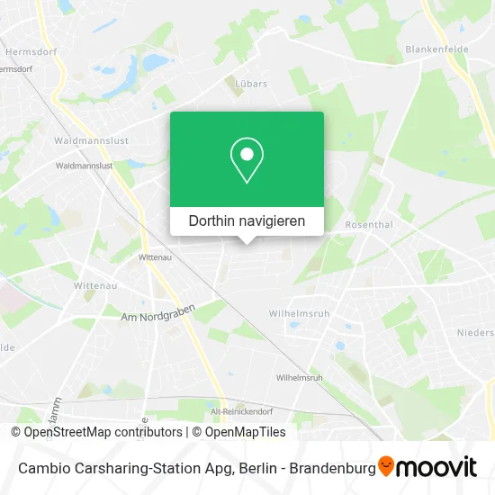 Cambio Carsharing-Station Apg Karte
