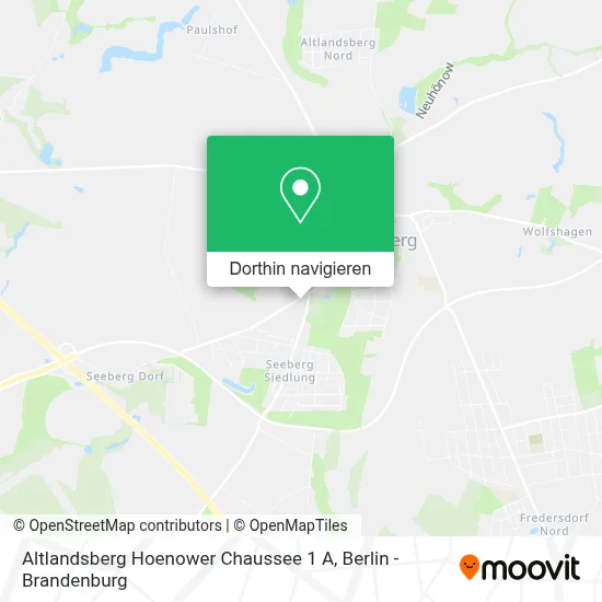 Altlandsberg Hoenower Chaussee 1 A Karte