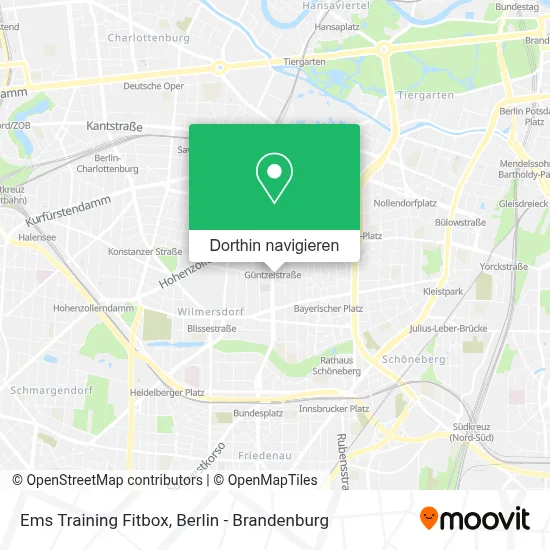 Ems Training Fitbox Karte