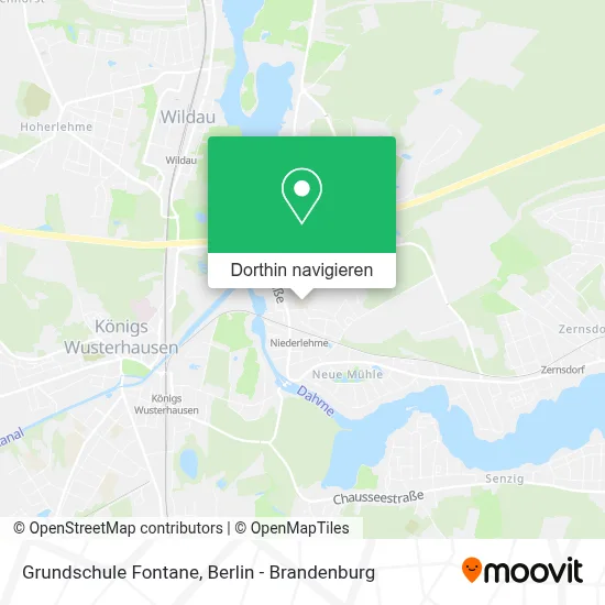 Grundschule Fontane Karte