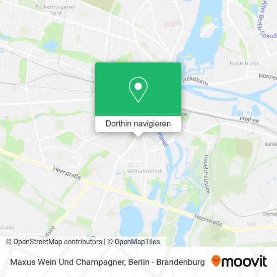 Maxus Wein Und Champagner Karte