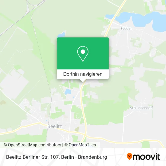 Beelitz Berliner Str. 107 Karte