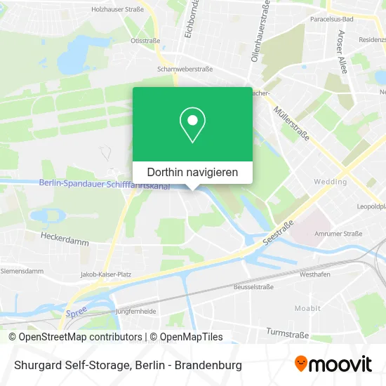 Shurgard Self-Storage Karte
