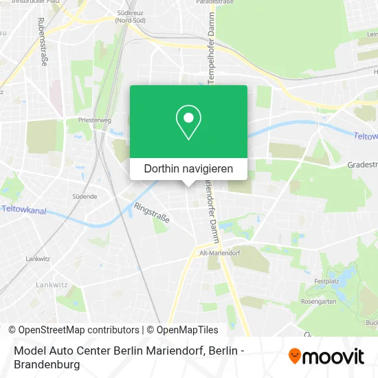Model Auto Center Berlin Mariendorf Karte