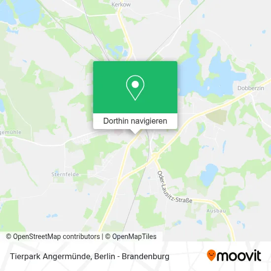 Tierpark Angermünde Karte