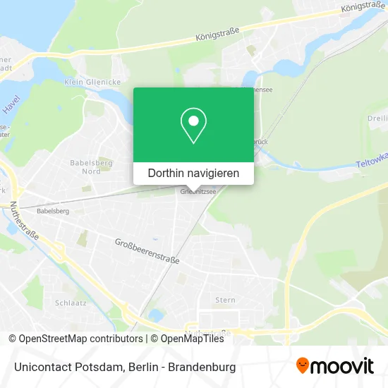 Unicontact Potsdam Karte