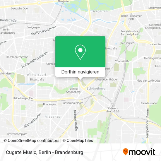 Cugate Music Karte