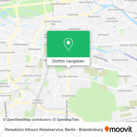 Reisebüro Intouro Reiseservice Karte