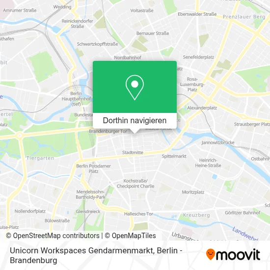 Unicorn Workspaces Gendarmenmarkt Karte