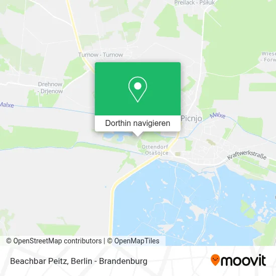 Beachbar Peitz Karte
