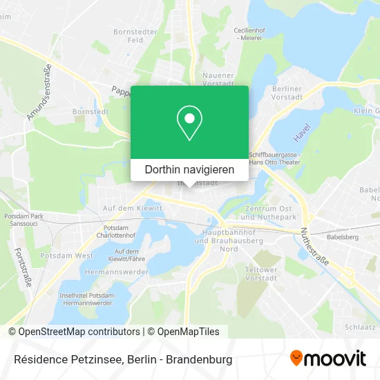 Résidence Petzinsee Karte