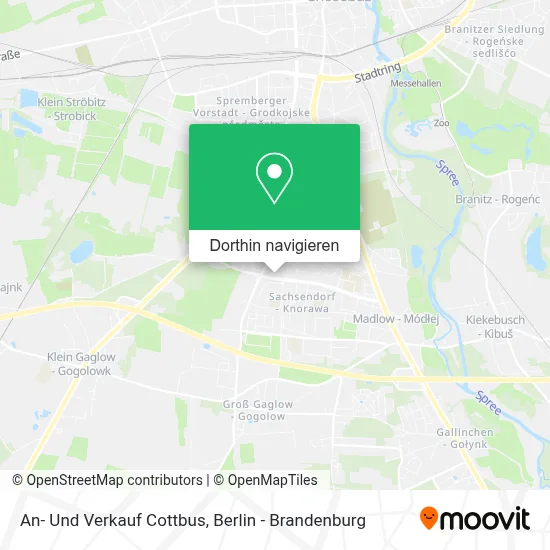 An- Und Verkauf Cottbus Karte