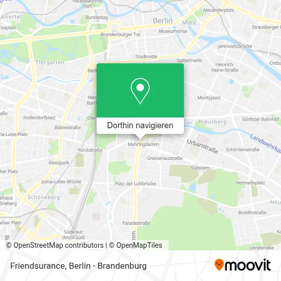 Friendsurance Karte