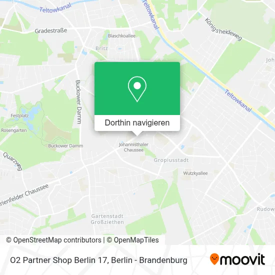 O2 Partner Shop Berlin 17 Karte