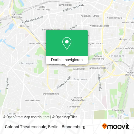 Goldoni Theaterschule Karte