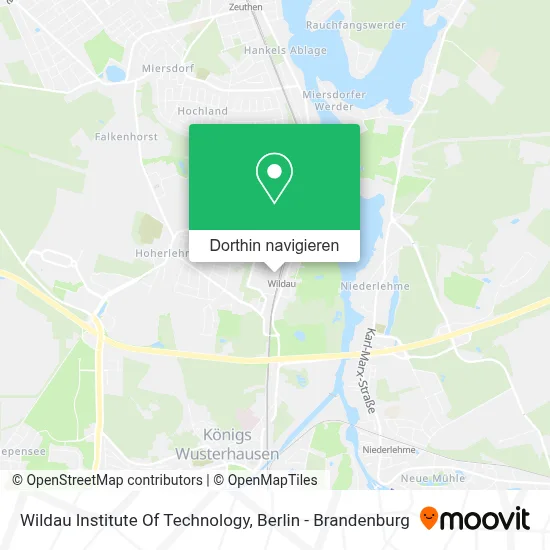 Wildau Institute Of Technology Karte
