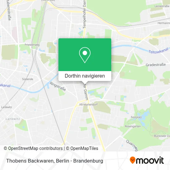 Thobens Backwaren Karte