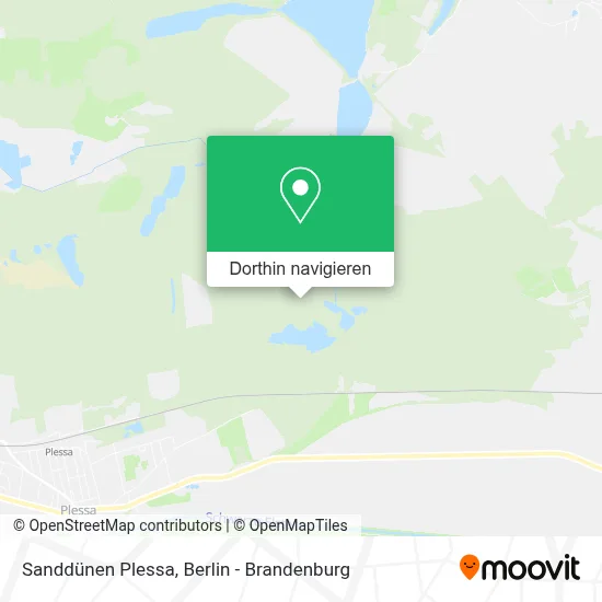 Sanddünen Plessa Karte