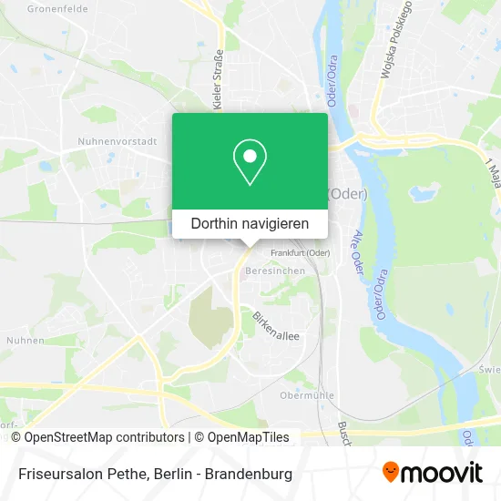 Friseursalon Pethe Karte
