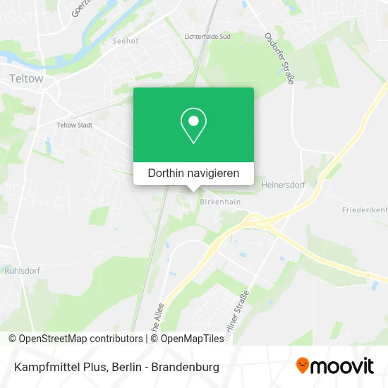 Kampfmittel Plus Karte