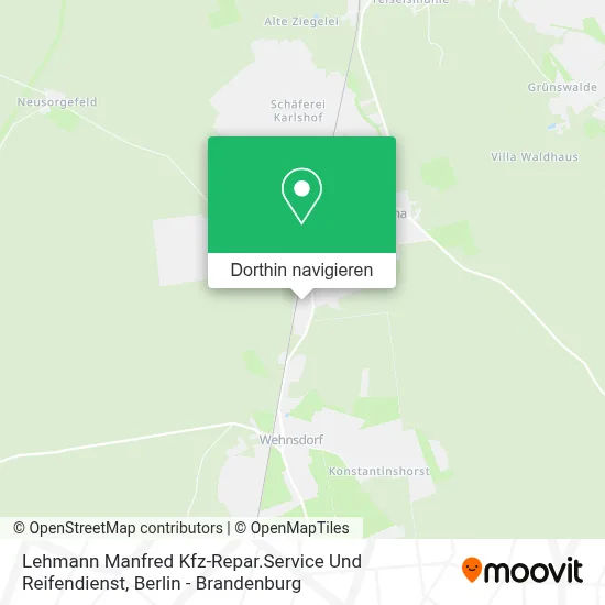 Lehmann Manfred Kfz-Repar.Service Und Reifendienst Karte