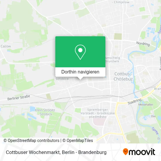 Cottbuser Wochenmarkt Karte