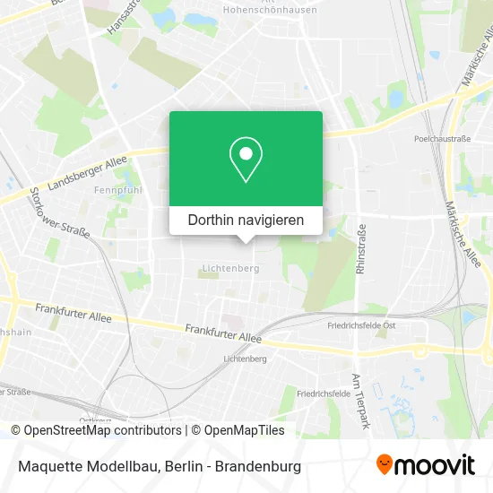 Maquette Modellbau Karte