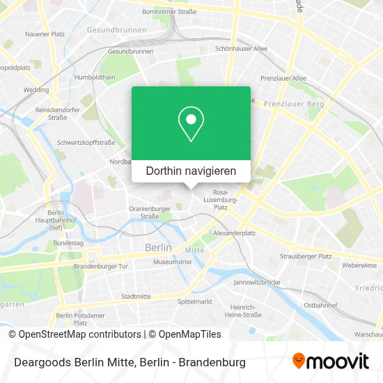 Deargoods Berlin Mitte Karte