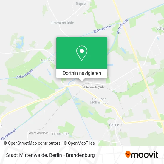 Stadt Mittenwalde Karte