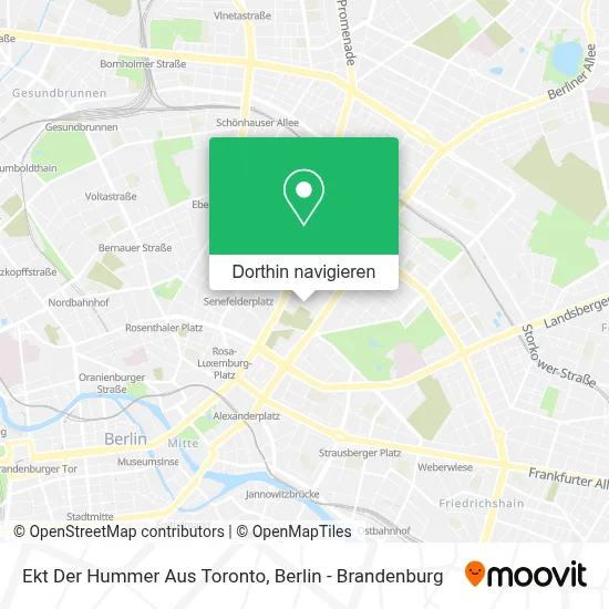 Ekt Der Hummer Aus Toronto Karte