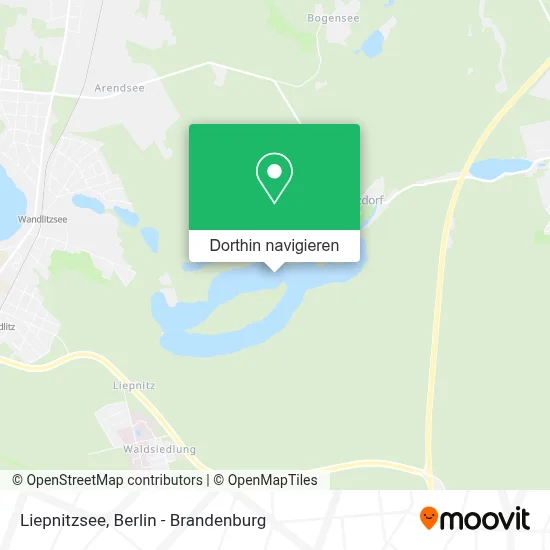 Liepnitzsee Karte