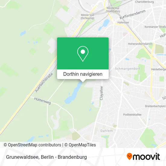 Grunewaldsee Karte