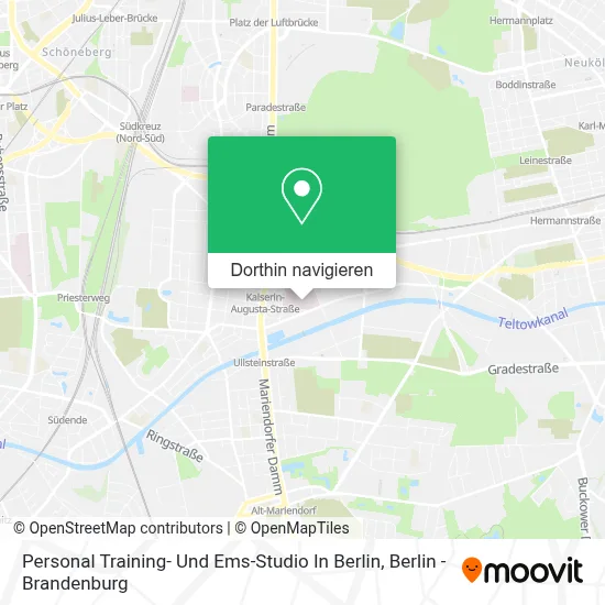 Personal Training- Und Ems-Studio In Berlin Karte
