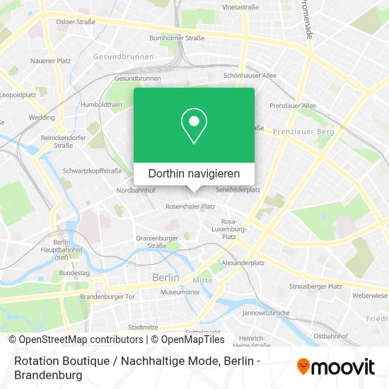 Rotation Boutique / Nachhaltige Mode Karte