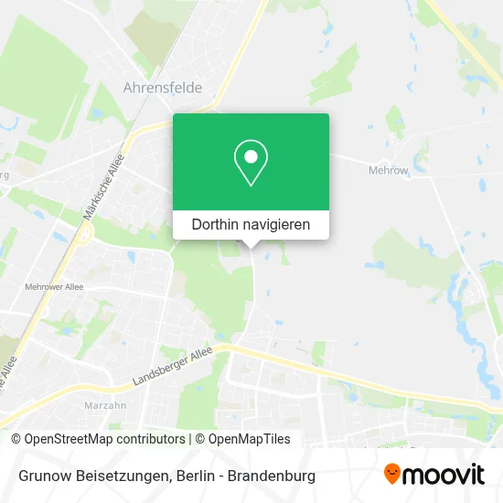 Grunow Beisetzungen Karte