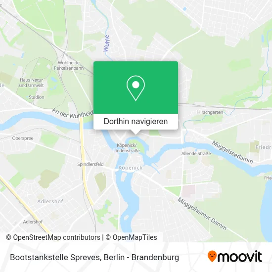 Bootstankstelle Spreves Karte