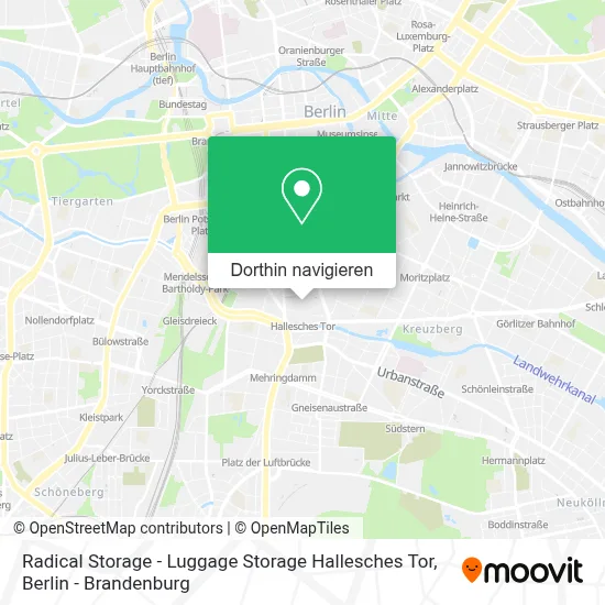 Radical Storage - Luggage Storage Hallesches Tor Karte