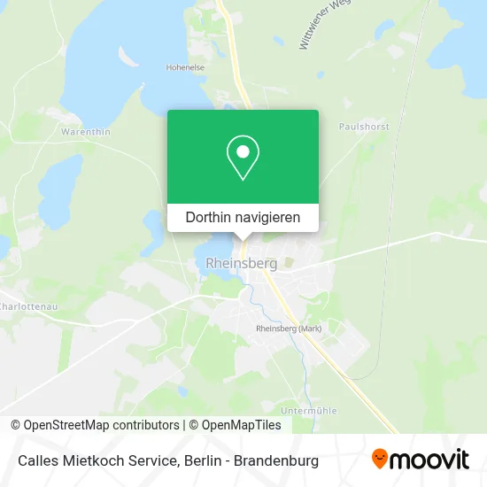 Calles Mietkoch Service Karte