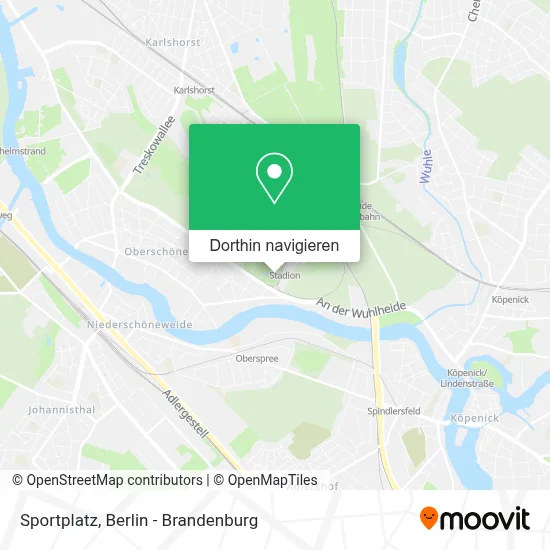 Sportplatz Karte