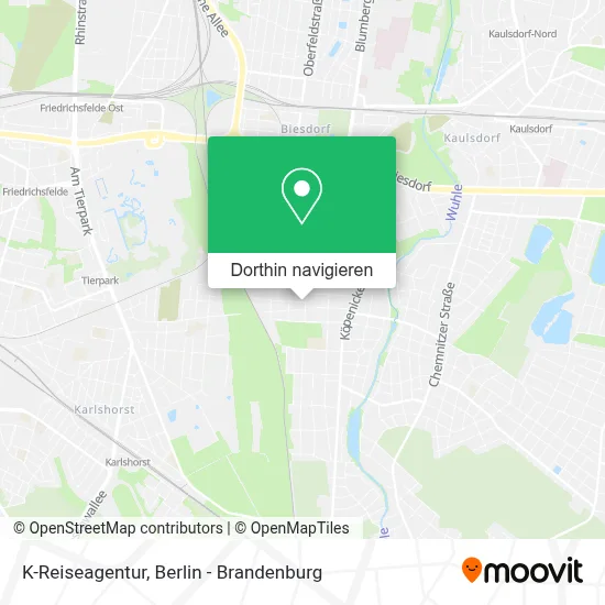 K-Reiseagentur Karte