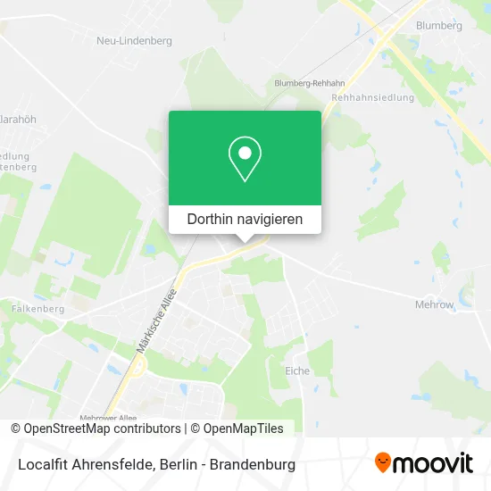 Localfit Ahrensfelde Karte