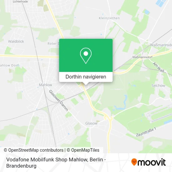 Vodafone Mobilfunk Shop Mahlow Karte