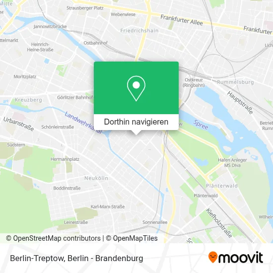 Berlin-Treptow Karte
