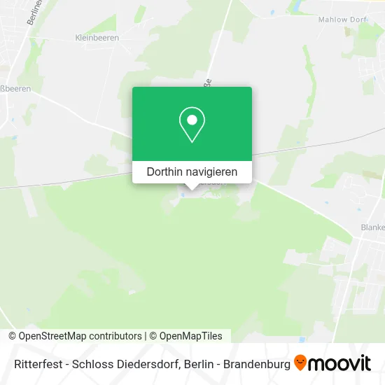 Ritterfest - Schloss Diedersdorf Karte
