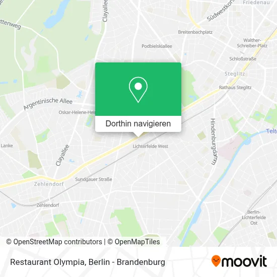 Restaurant Olympia Karte