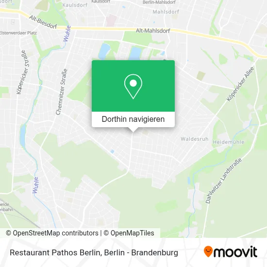 Restaurant Pathos Berlin Karte