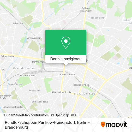 Rundlokschuppen Pankow-Heinersdorf Karte