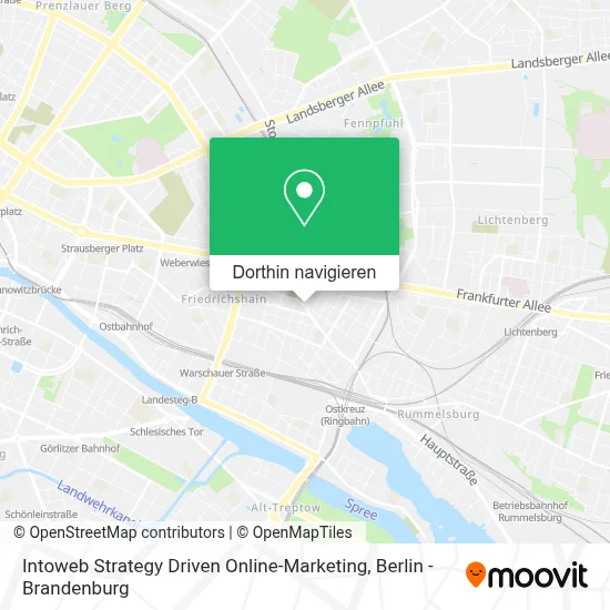 Intoweb Strategy Driven Online-Marketing Karte