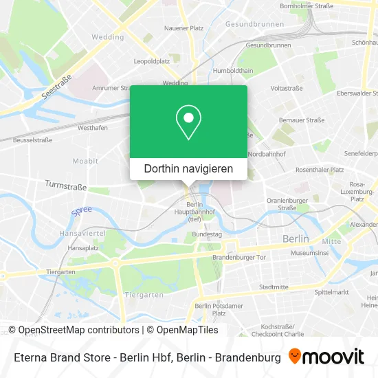 Eterna Brand Store - Berlin Hbf Karte